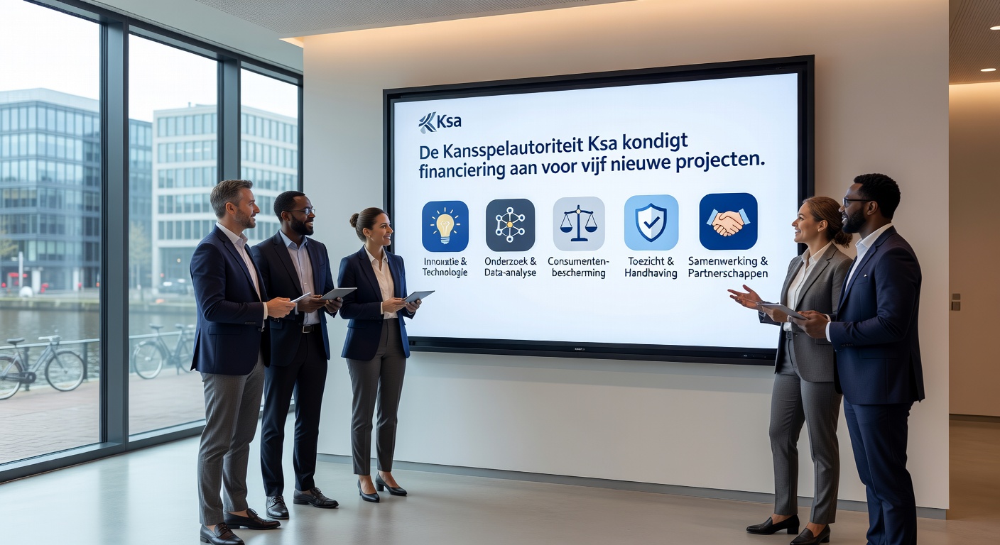 KSA-logo met waarschuwingsbord en dartsbord op achtergrond, symboliserend de clash tussen regulering en sportsponsoring