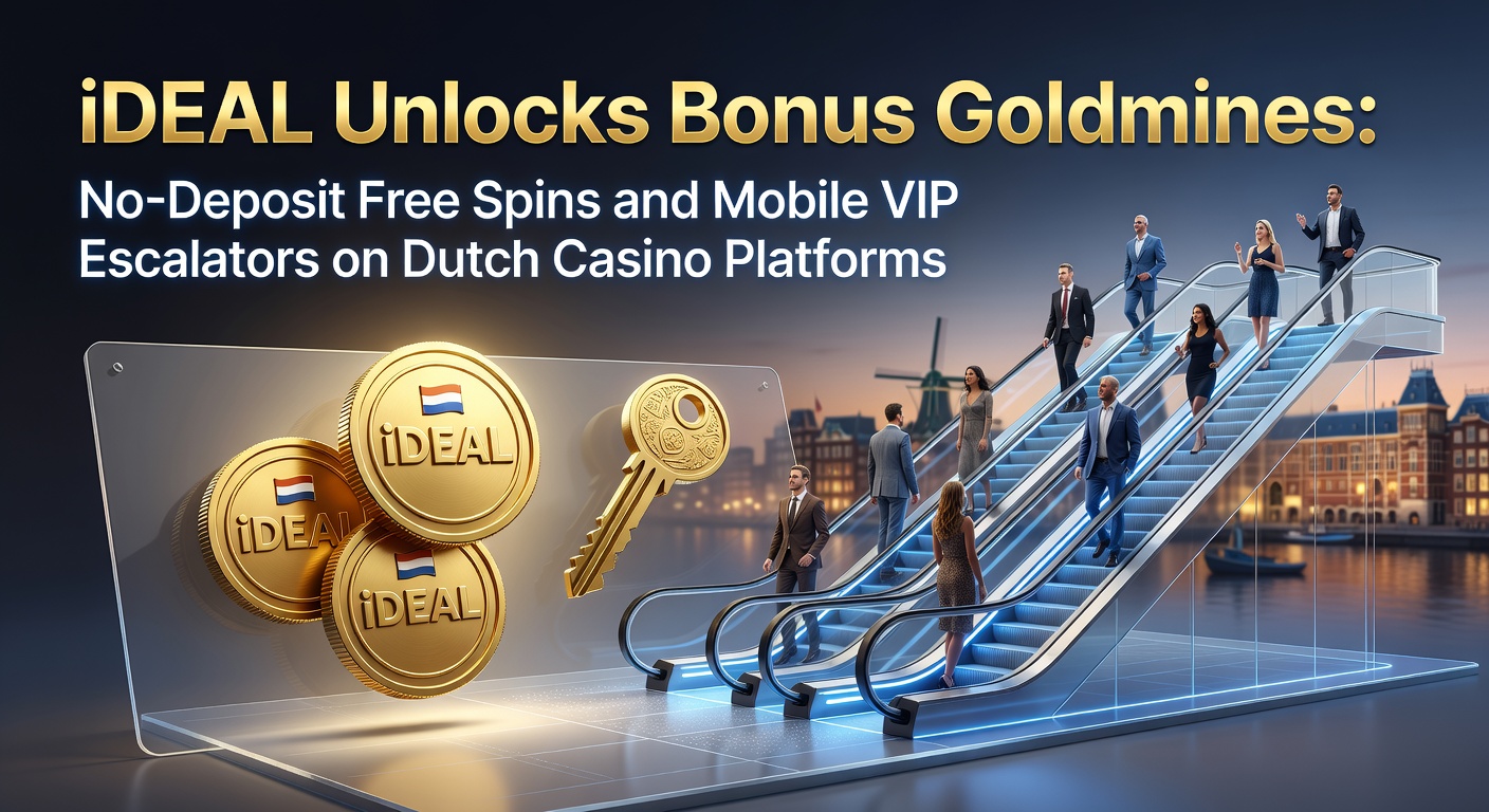 Schermafbeelding van een Nederlands casino platform met iDEAL betaaloptie en knipperende free spins bonus