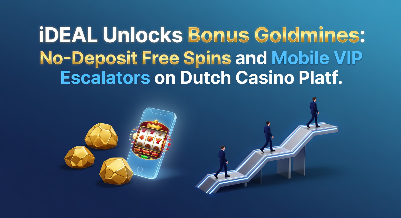 Mobiele app interface met VIP ladder en iDEAL stortknop op een Nederlands casino scherm