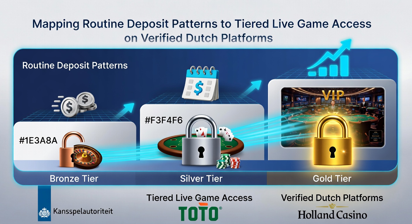 Diagram van gelaagde loyaliteitsniveaus verbonden met live game toegang op Nederlandse platforms